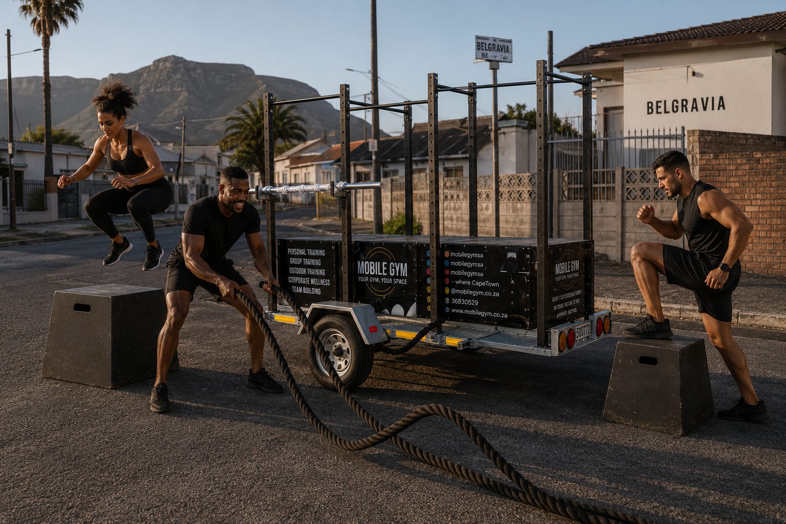 Mobile Gym training session in Belgravia